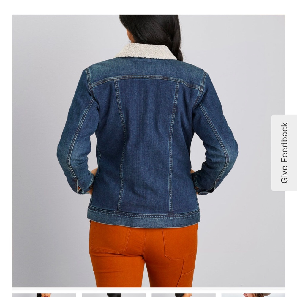 Duluth Trading Co. Women's Sherpa Lined Denim Jacket - Picture 2 of 6
